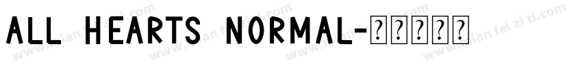 All Hearts Normal字体转换